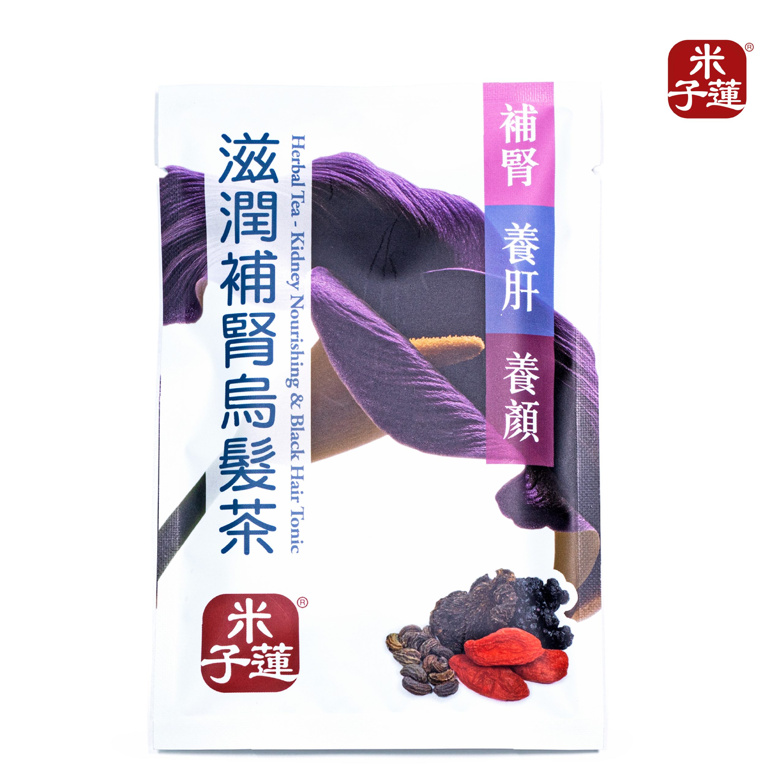 T8022-01 滋潤補腎烏髮茶 包裝 滋潤補腎烏髮茶 - Image 1